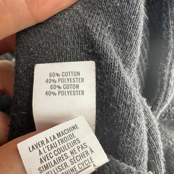 Aerie Oversized Men's Sweater Sz L Crew Neck Pull‎ On Long Sleeves Black - Picture 8 of 9